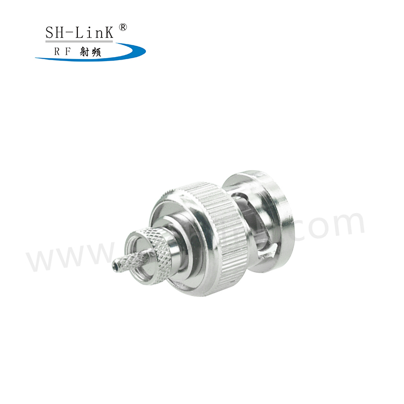 RF connector BNC male right angle Plug 75 ohm crimp RG179 for CCTV Security Video Surveillance Camera